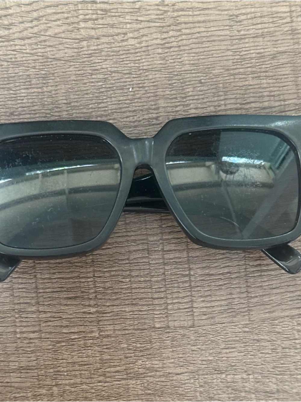 Celine Black Rectangular Sunglasses CL4055F